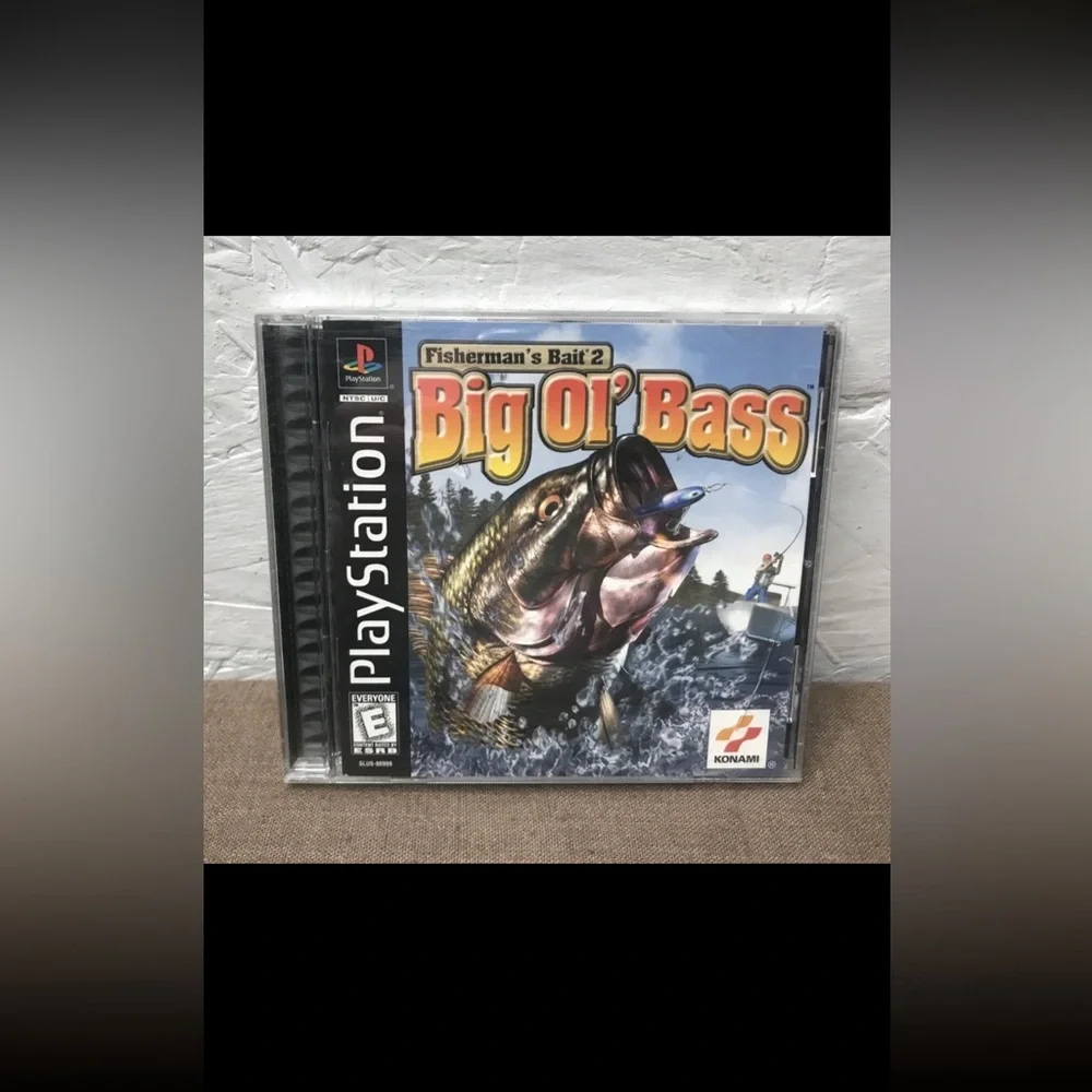 Lot of 3 PlayStation 1 PS1 Bass Games Complete Games, Inserts/Manuals, Cases USA